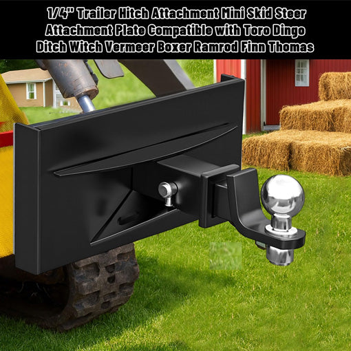 Mini Skid Steer Receiver Hitch Mount Plate