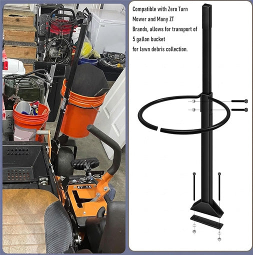 Zero Turn Mower Handle Bar with Bucket Holder