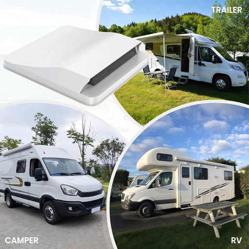 14-Inch Universal RV Roof Vent with Continuous Ventilation