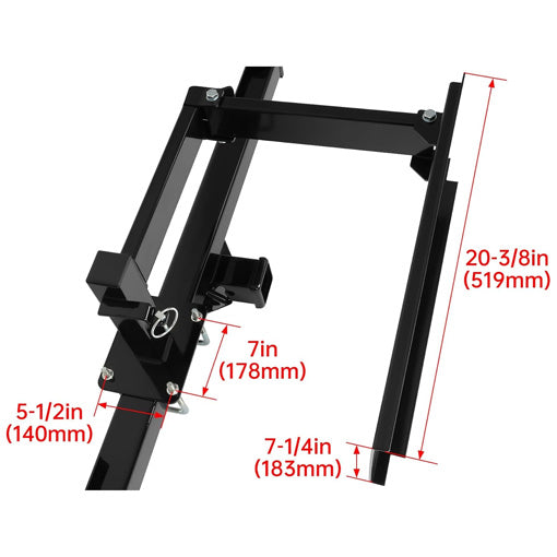 RV Bumper-Mounted Swing Arm Assembly