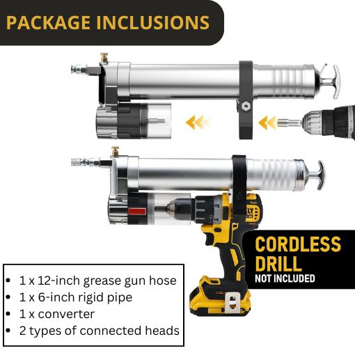 Electric Grease Gun Drill Adapter