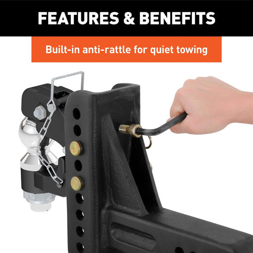 Adjustable Pintle Hitch Combination