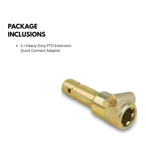 Heavy Duty PTO Extension Quick Connect Adapter