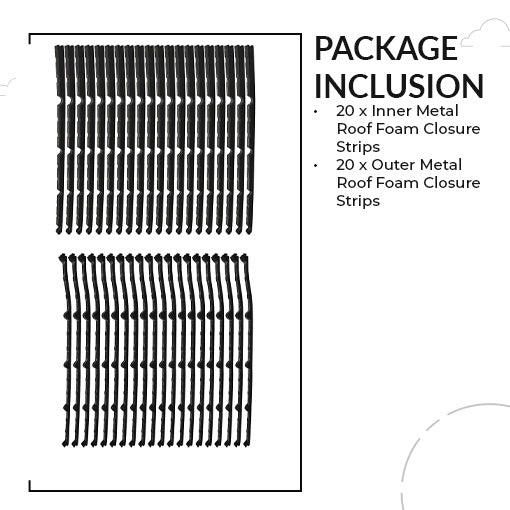Metal Roof Foam Closure Strips