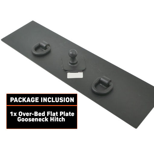 Over-Bed Flat Plate Gooseneck Hitch