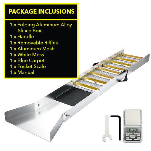 Folding Aluminum Alloy Sluice Box