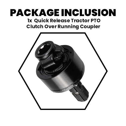 Quick Release Tractor PTO Clutch Over Running Coupler