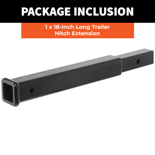 18-Inch Long Trailer Hitch Extension
