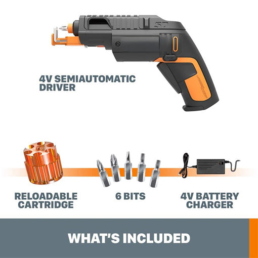 Quick Change Cordless Power Screwdriver Set