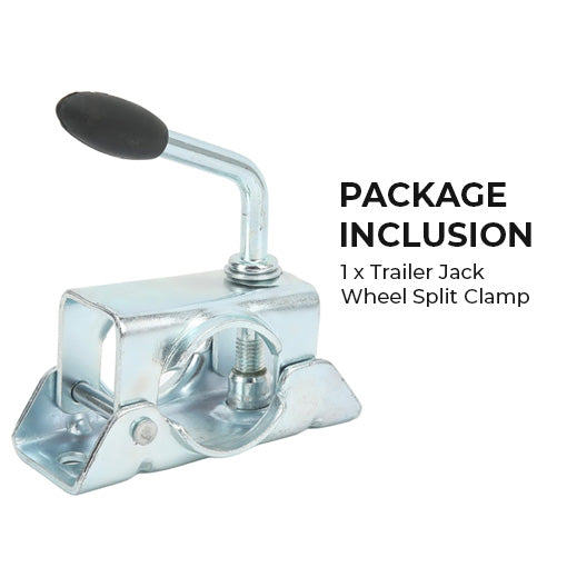Trailer Jack Wheel Split Clamp