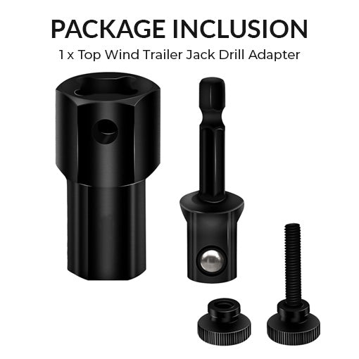 Top Wind Trailer Jack Drill Adapter