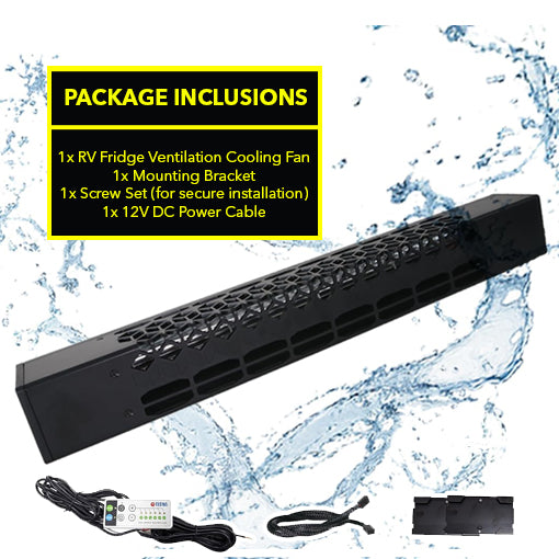 RV Fridge Ventilation Cooling Fan