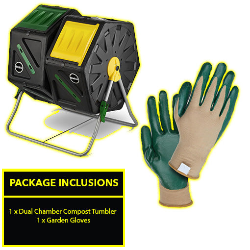 Dual Chamber Compost Tumbler