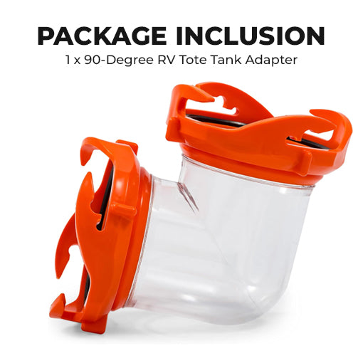 90-Degree RV Tote Tank Adapter