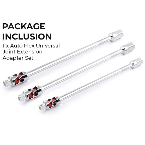 Auto Flex Universal Joint Extension Adapter Set