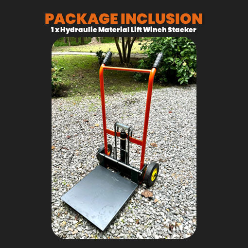 Hydraulic Material Lift Winch Stacker