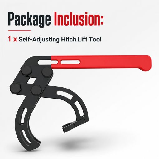 Self-Adjusting Hitch Lift Tool