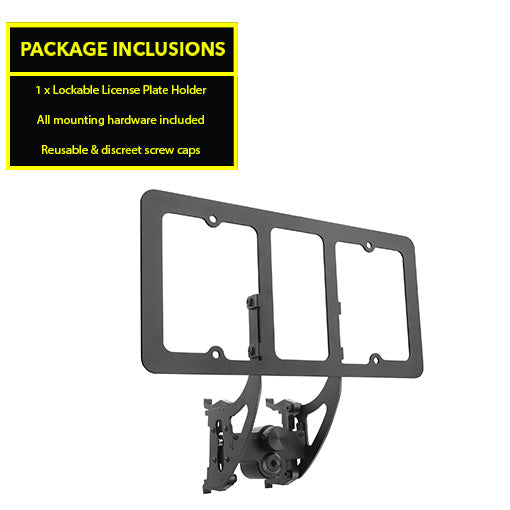 Lockable License Plate Holder