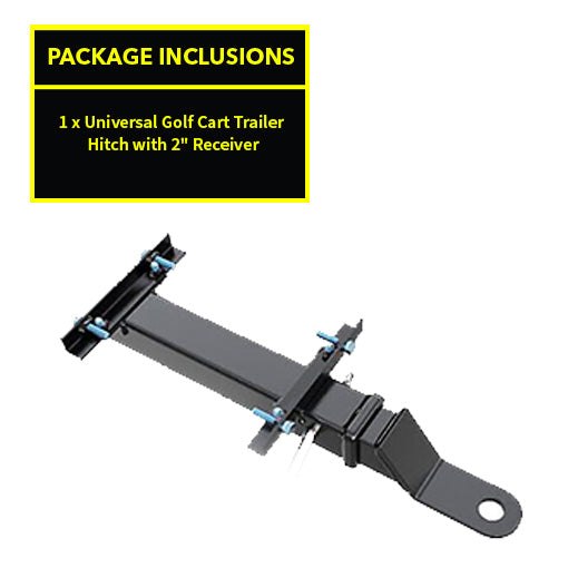 Universal Golf Cart Trailer Hitch with 2" Receiver