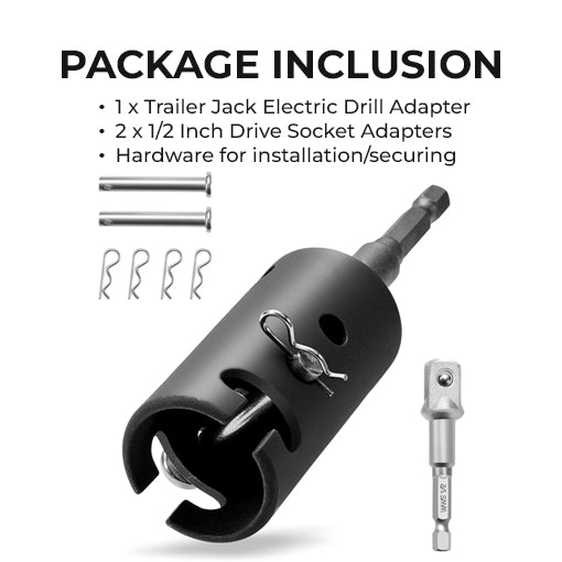 T-Shaped Grooves Trailer Jack Drill Adapter
