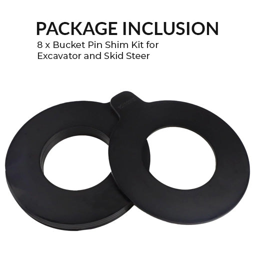 Bucket Pin Shim Kit for Excavator and Skid Steer