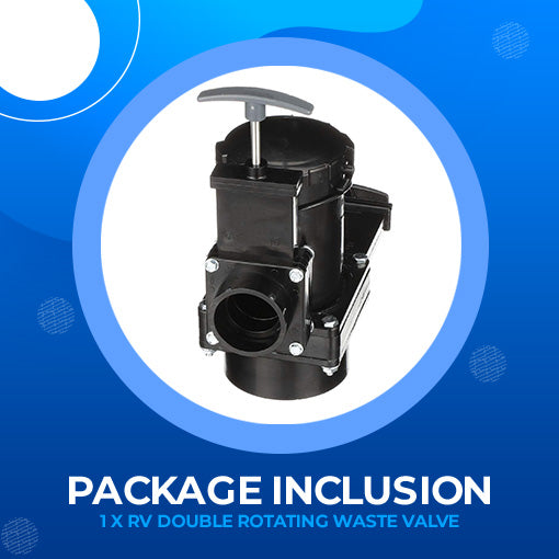 RV Double Rotating Waste Valve