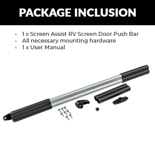 Screen Assist RV Screen Door Push Bar