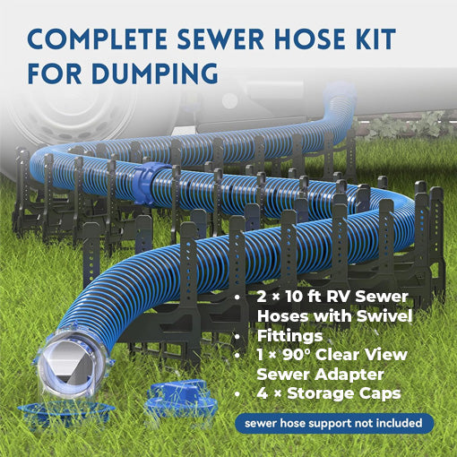 Upgraded 20 FT RV Sewer Hose Complete Kit