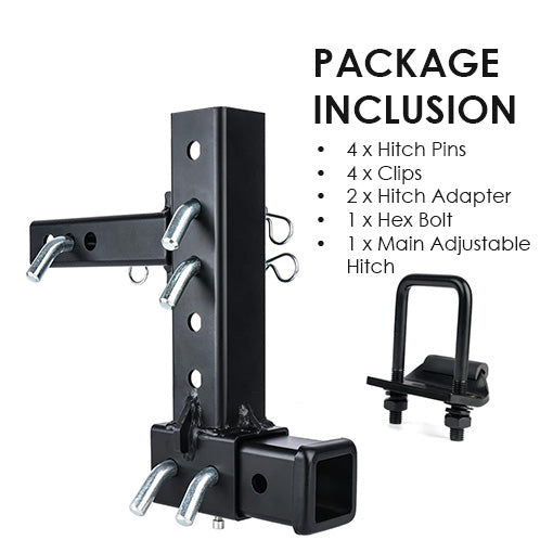 2-in-1 Drop/Rise Trailer Hitch Adapter