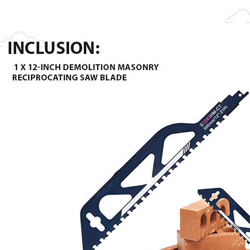 Demolition Masonry Reciprocating Saw Blade