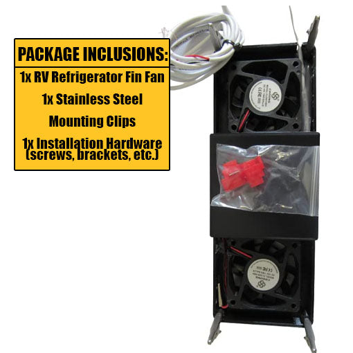 RV Refrigerator Fin Fan with Fridge Temperature Readout