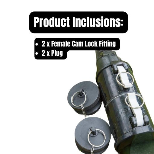 RV Sewer Hose Double Female Cam Lock Fitting