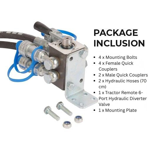 Tractor Remote 6-Port Hydraulic Diverter Valve