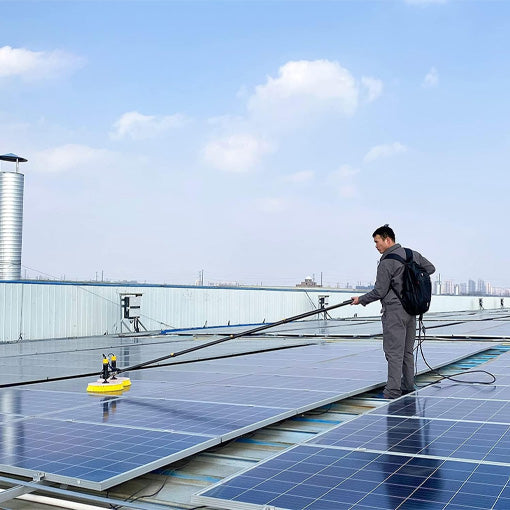 Telescopic Rod PV Panel Wash Cleaning Machine