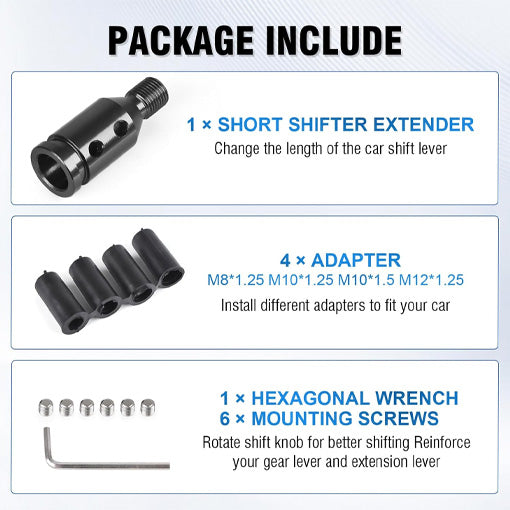 Universal Gear Shift Knob Adapter