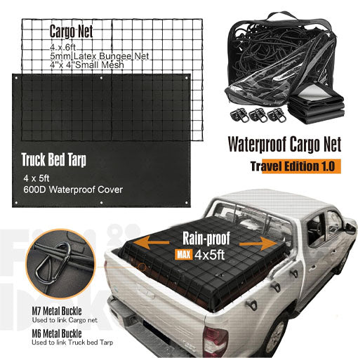 Weatherproof Truck Bed Cargo Cover