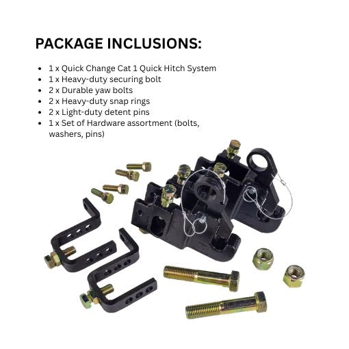 Quick Change Cat 1 Quick Hitch System