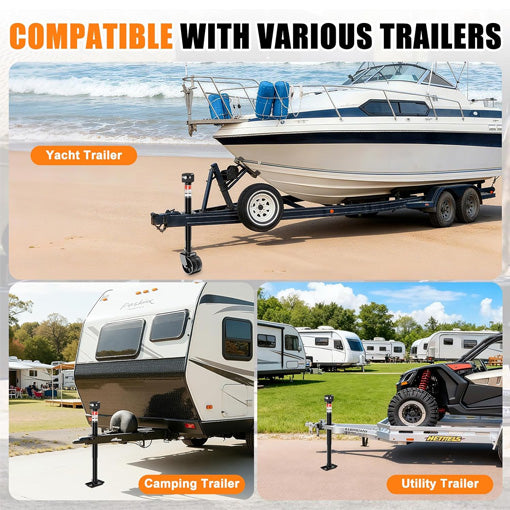 Upgraded 2-in-1 A-Frame Trailer Jack