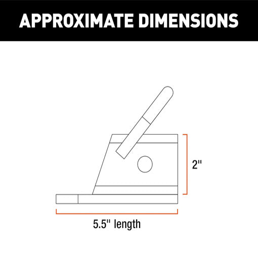 Bolt-On ATV/UTV Trailer Hitch Receiver Adapter