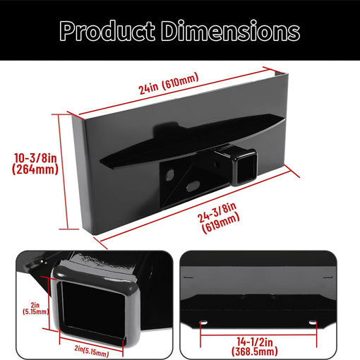 Mini Skid Steer Receiver Hitch Mount Plate