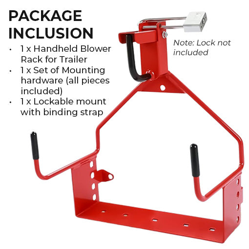Handheld Blower Rack for Trailer