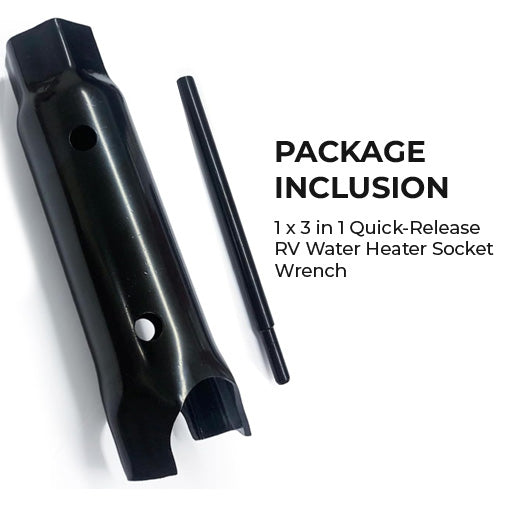 3 in 1 Quick-Release RV Water Heater Socket Wrench