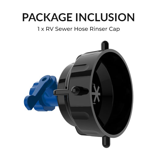 RV Sewer Hose Rinser Cap