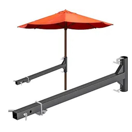 cutlery holder patio umbrella attachment Heavy-Duty Hitch Mount Umbrella Holder ~ RVTrailerTractor
