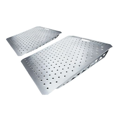 2-Pack Heavy-Duty Shed Loading Ramps Kit for Mowers & Tractors