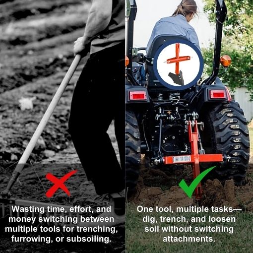 CAT 1 Middle Buster Subsoiler Combo