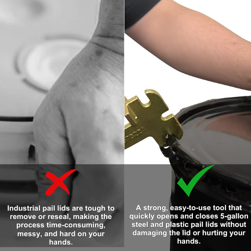 Plastic and Steel Pail Opener