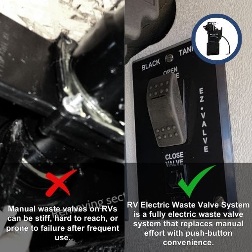 RV Electric Waste Valve System