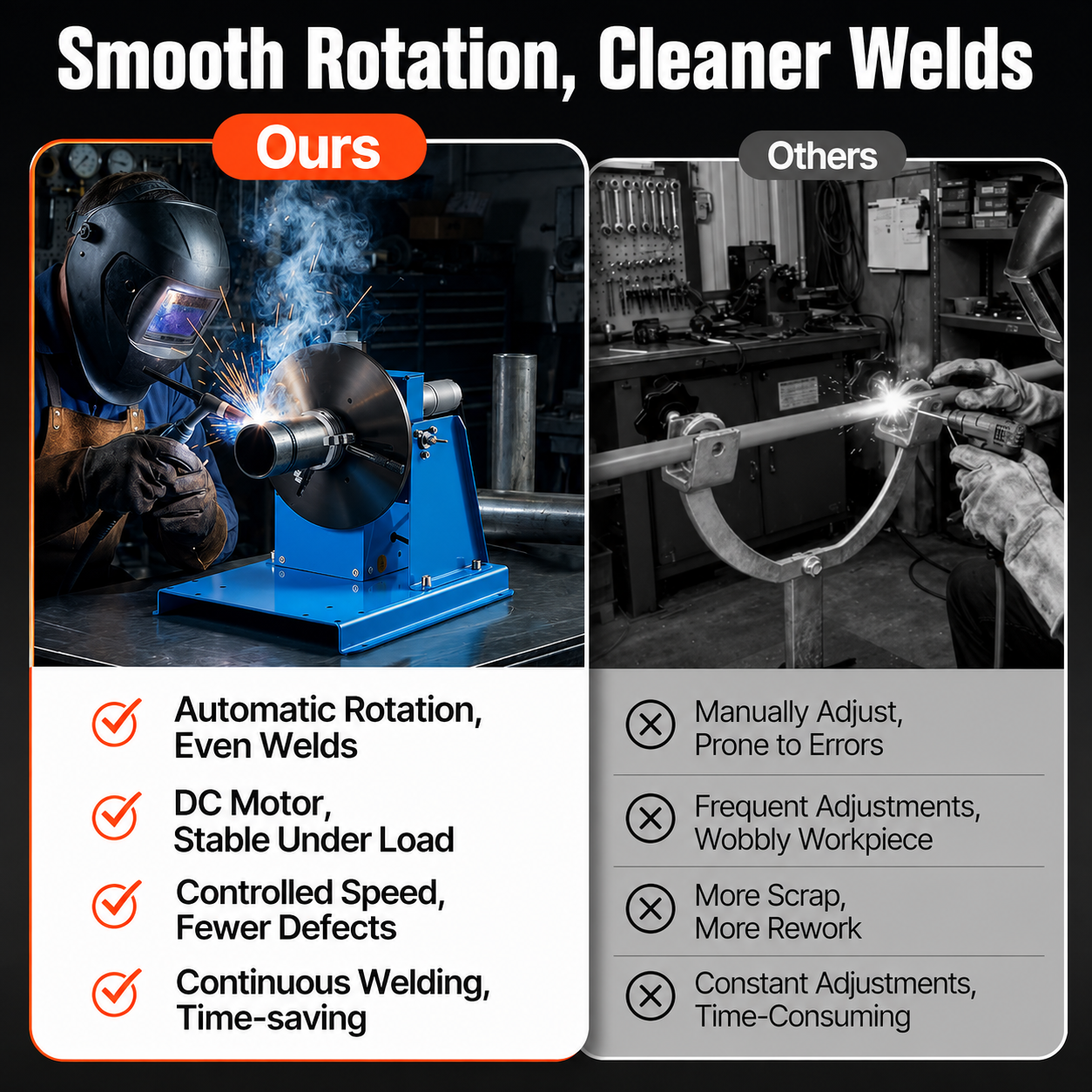 Portable Rotary Welding Positioner Turntable Machine