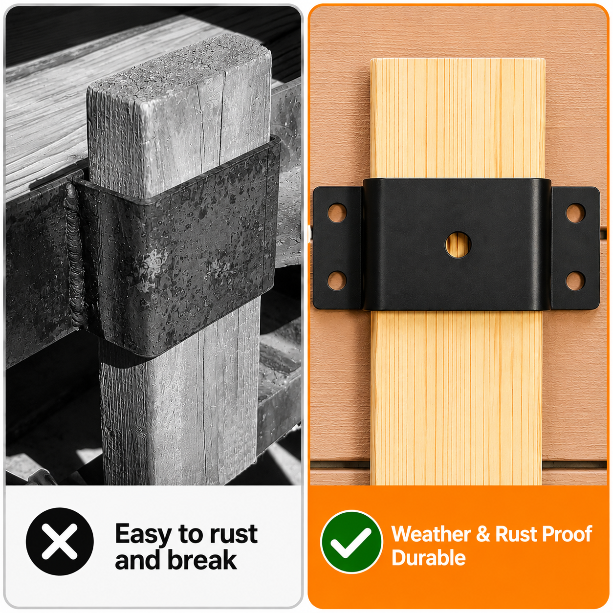 Heavy Duty Trailer Bolt-On 2x4 Steel Stake Pockets
